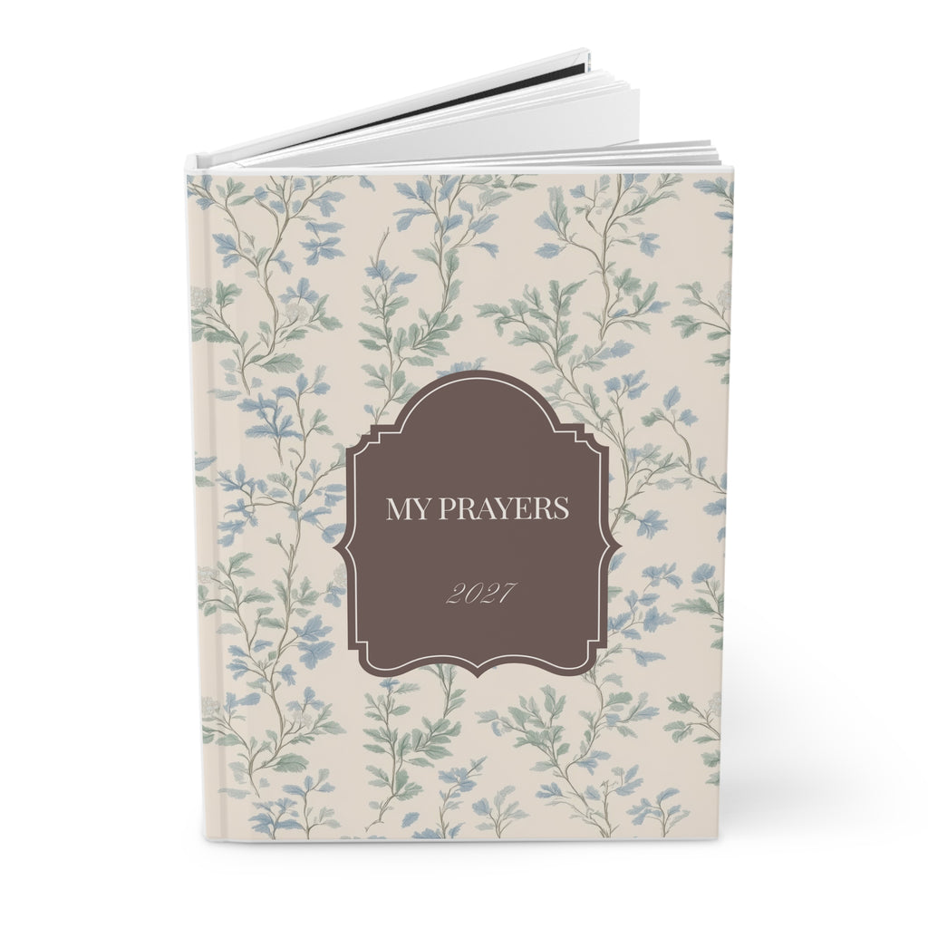 My Prayers 2027 Hardcover Prayer Journal — Floral Keepsake Journal for Daily Devotion & Gratitude