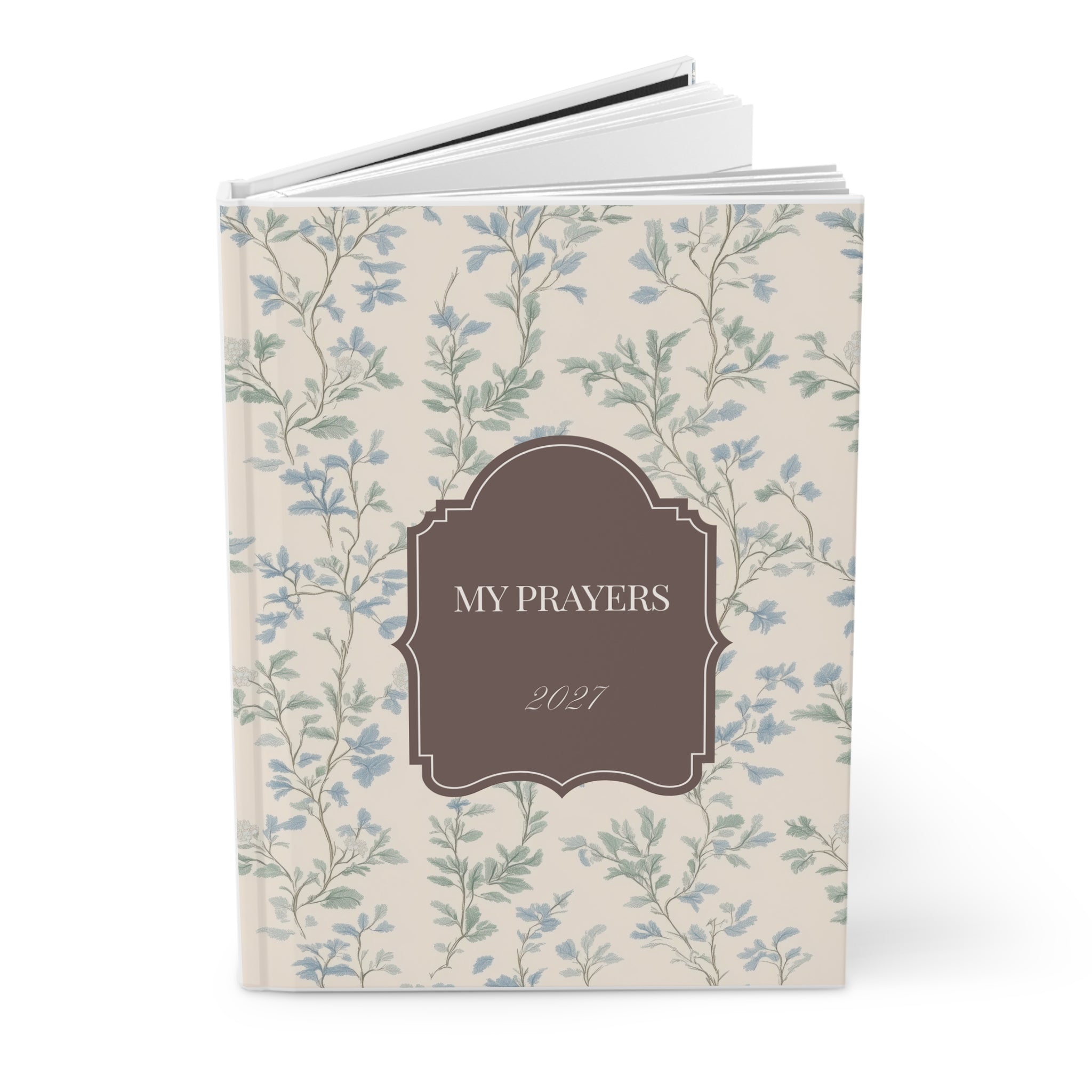 My Prayers 2027 Hardcover Prayer Journal — Floral Keepsake Journal for Daily Devotion & Gratitude