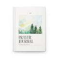 Prayer Journal Hardcover — Watercolor Mountain Forest Devotional Notebook