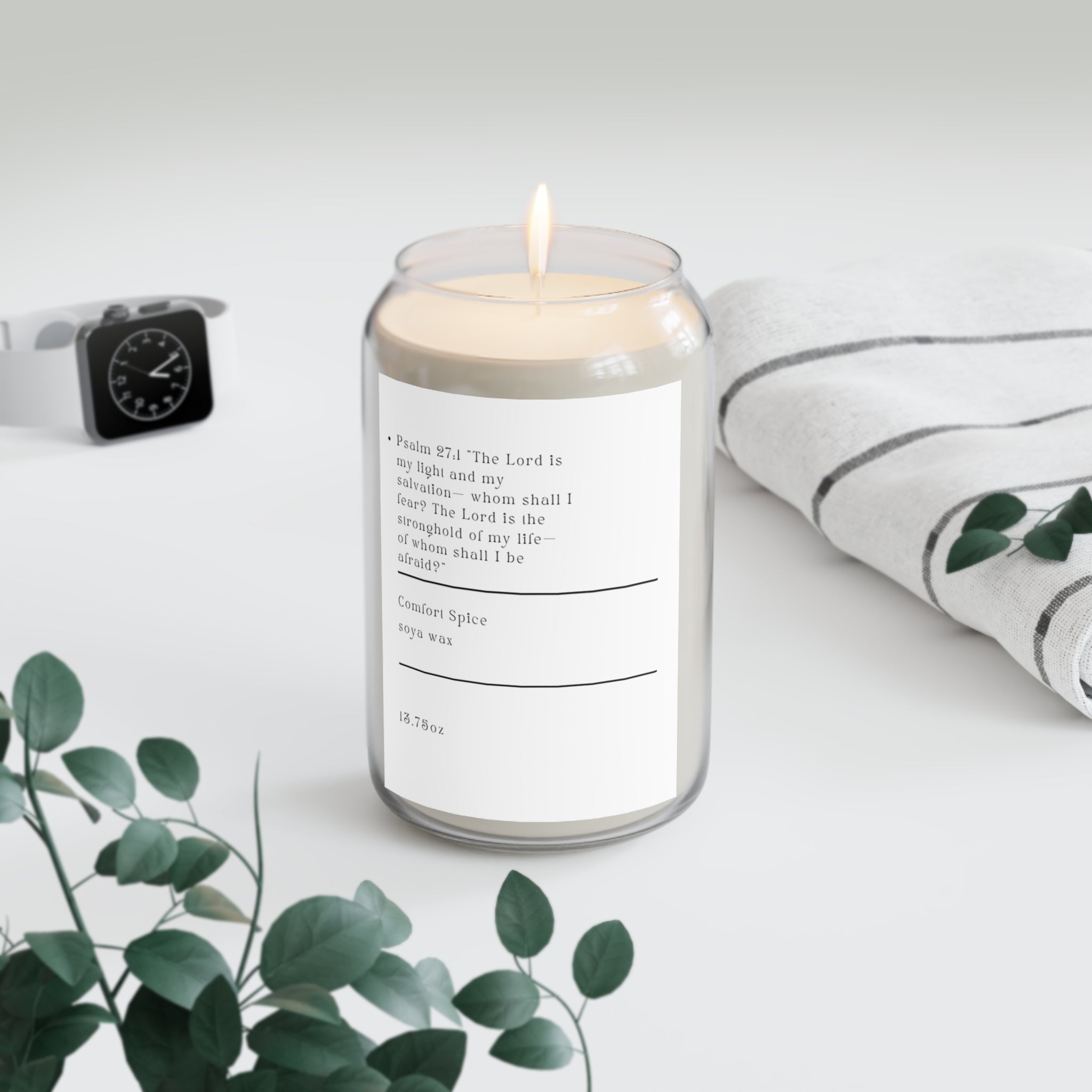 Psalm 27:1 Comfort Spice Soy Candle (13.75 oz)
