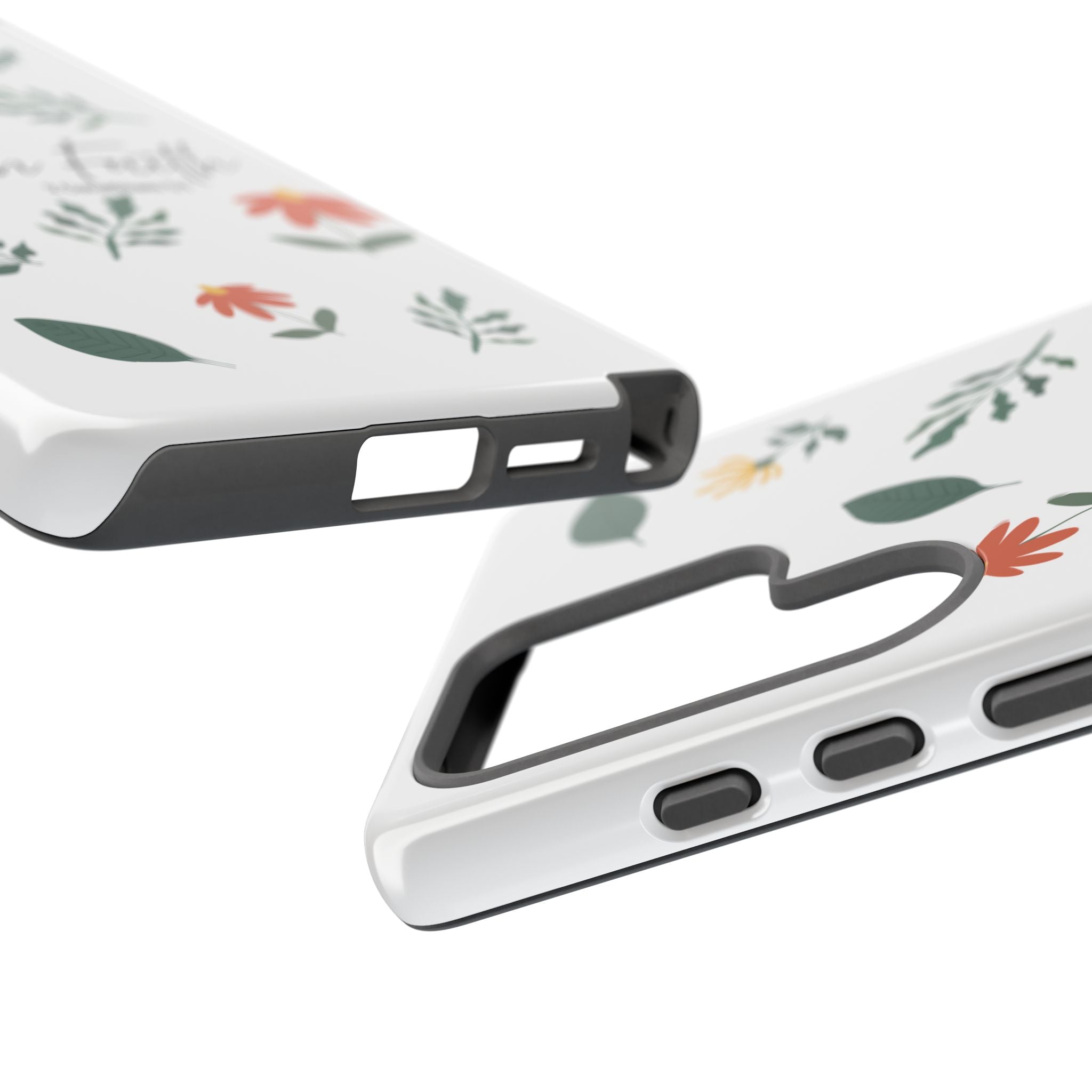 Walk in Faith Floral Phone Case — 2 Corinthians 5:7 Christian iPhone Case