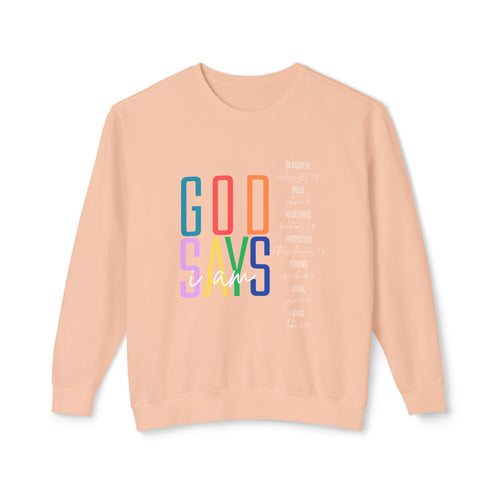 "God Says" Rainbow Crewneck Sweatshirt