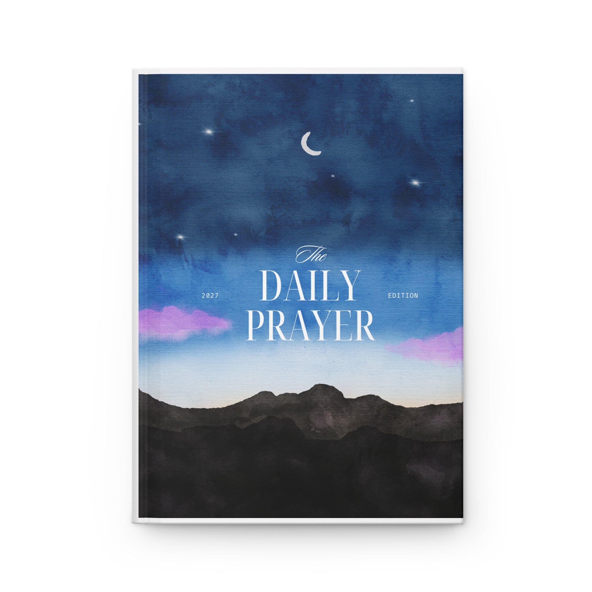 Daily Prayer Hardcover Journal — Night Sky Devotional Notebook