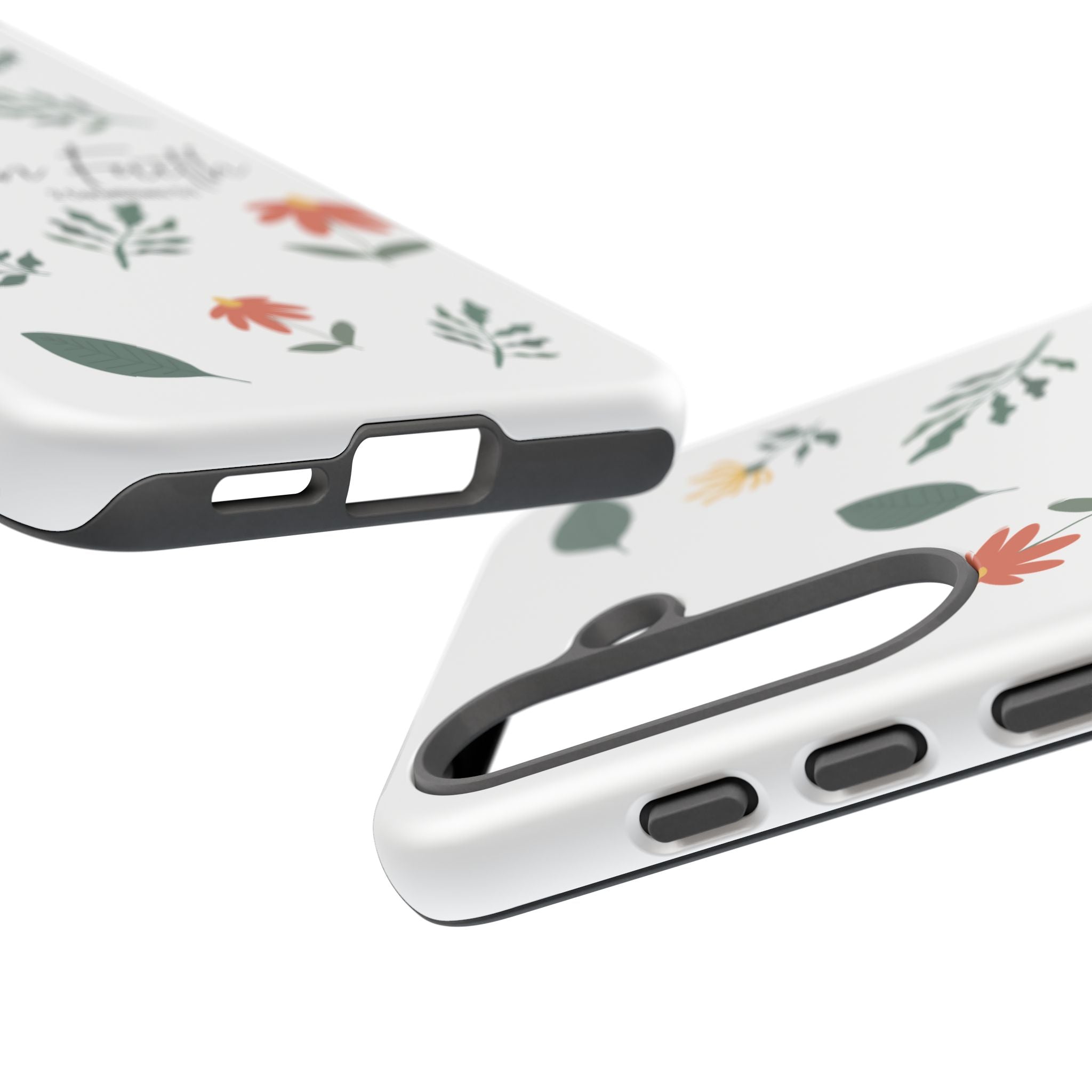 Walk in Faith Floral Phone Case — 2 Corinthians 5:7 Christian iPhone Case