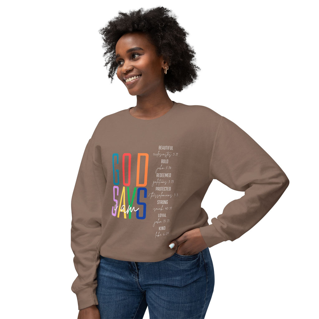 "God Says" Rainbow Crewneck Sweatshirt