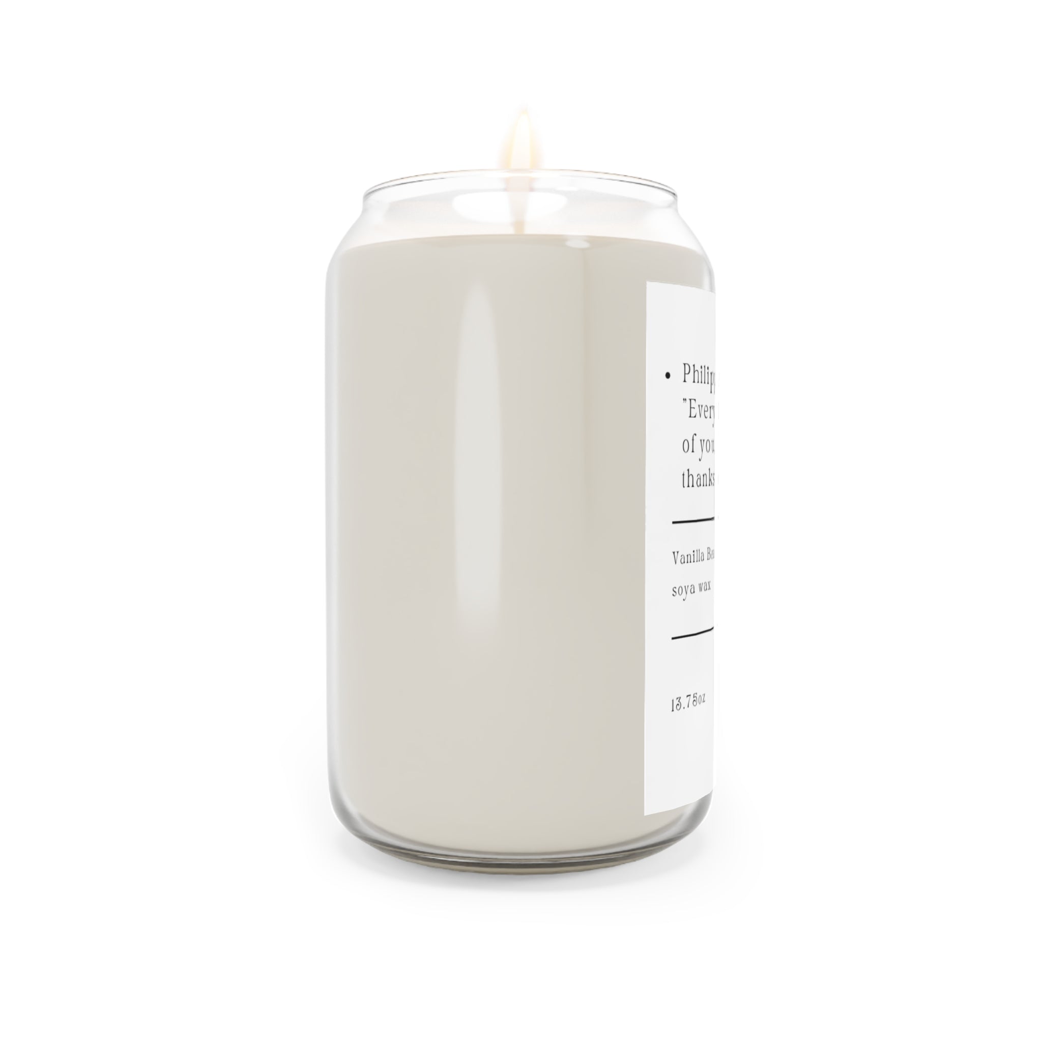 Philippians 1:3  Vanilla Bean Soy Candle