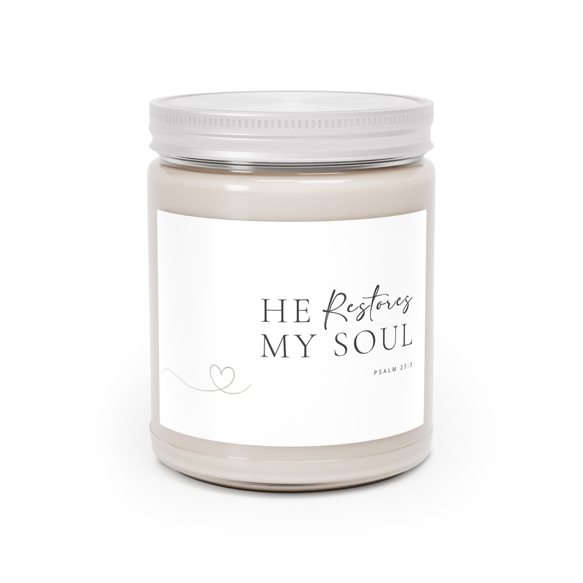 “He Restores My Soul” Soy Candle —  9oz