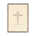 'Faith Hope Peace' Decorative Throw