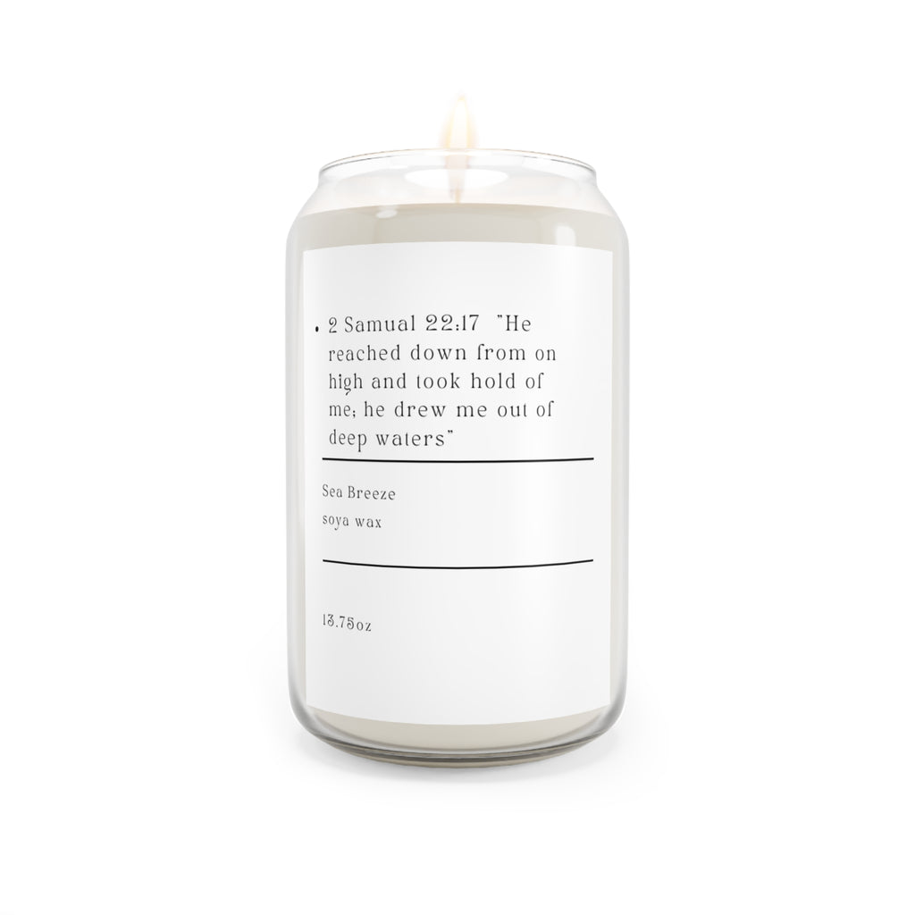 2 Samuel 22:17 Sea Breeze Soy Candle 13.75 oz
