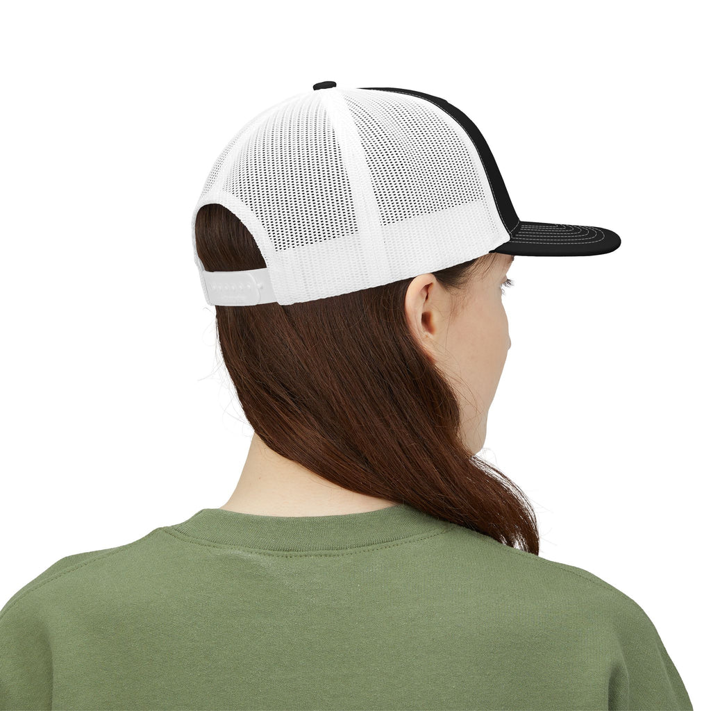 Religious Trucker Cap — “The Way The Truth and The Life” Cross Snapback