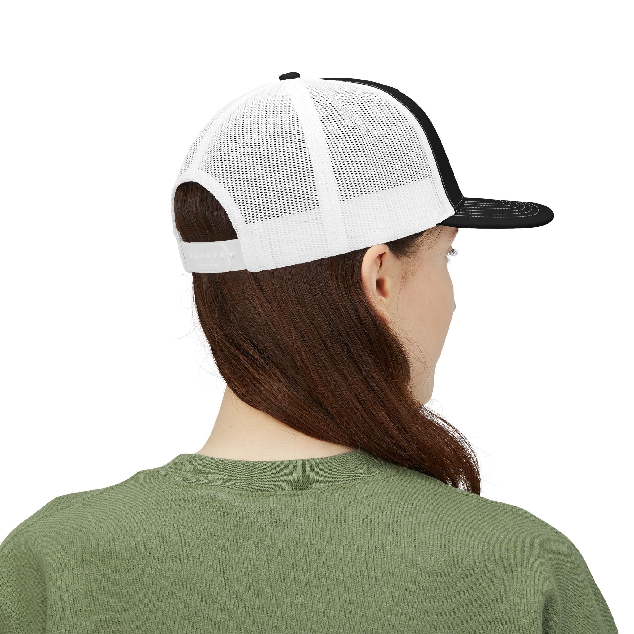 Religious Trucker Cap — “The Way The Truth and The Life” Cross Snapback