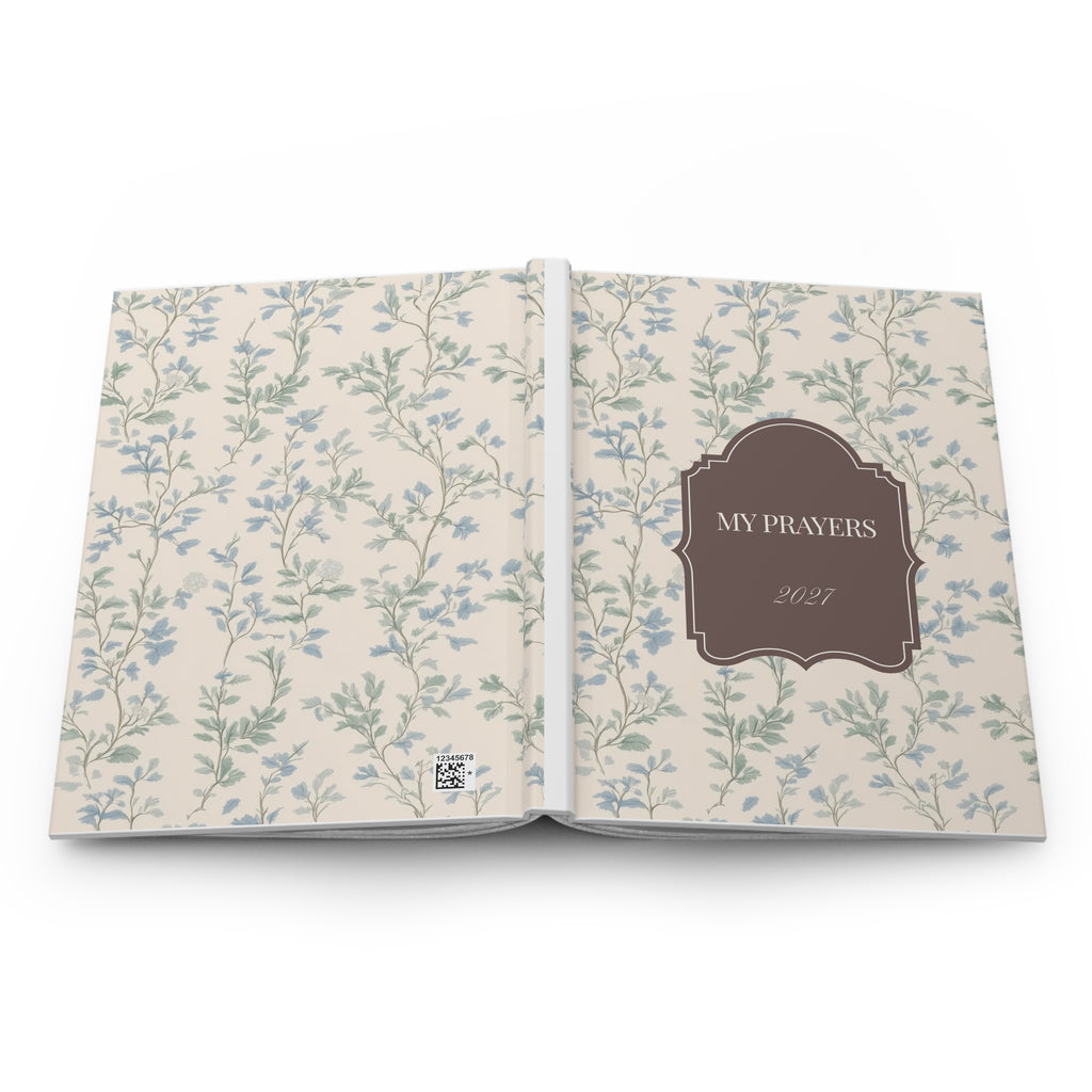 My Prayers 2027 Hardcover Prayer Journal — Floral Keepsake Journal for Daily Devotion & Gratitude