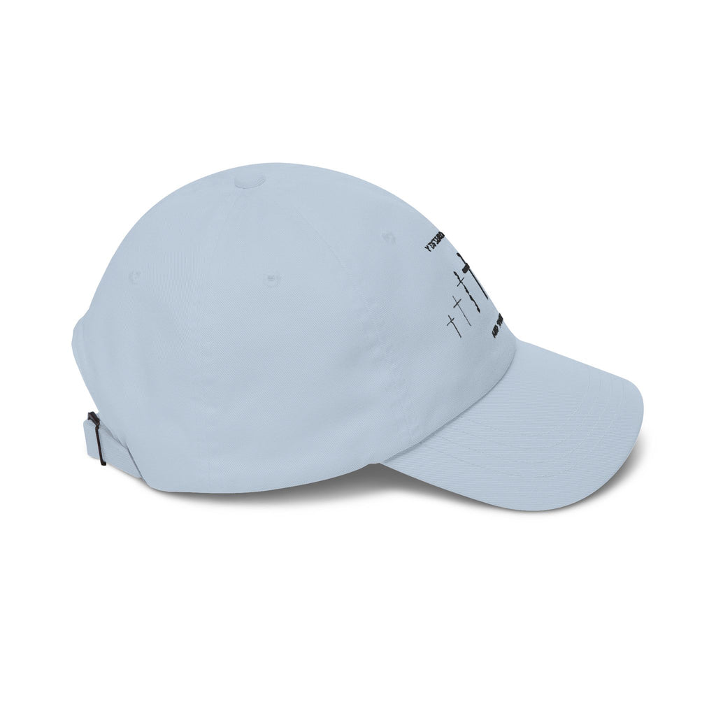 Christian Cross Dad Cap – “Yesterday, Today and Forever” Embroidered Baseball Hat