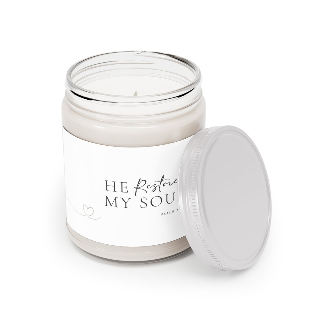 “He Restores My Soul” Soy Candle —  9oz