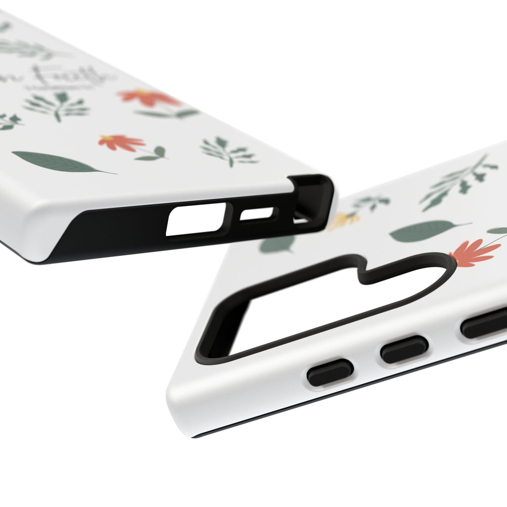 Walk in Faith Floral Phone Case — 2 Corinthians 5:7 Christian iPhone Case