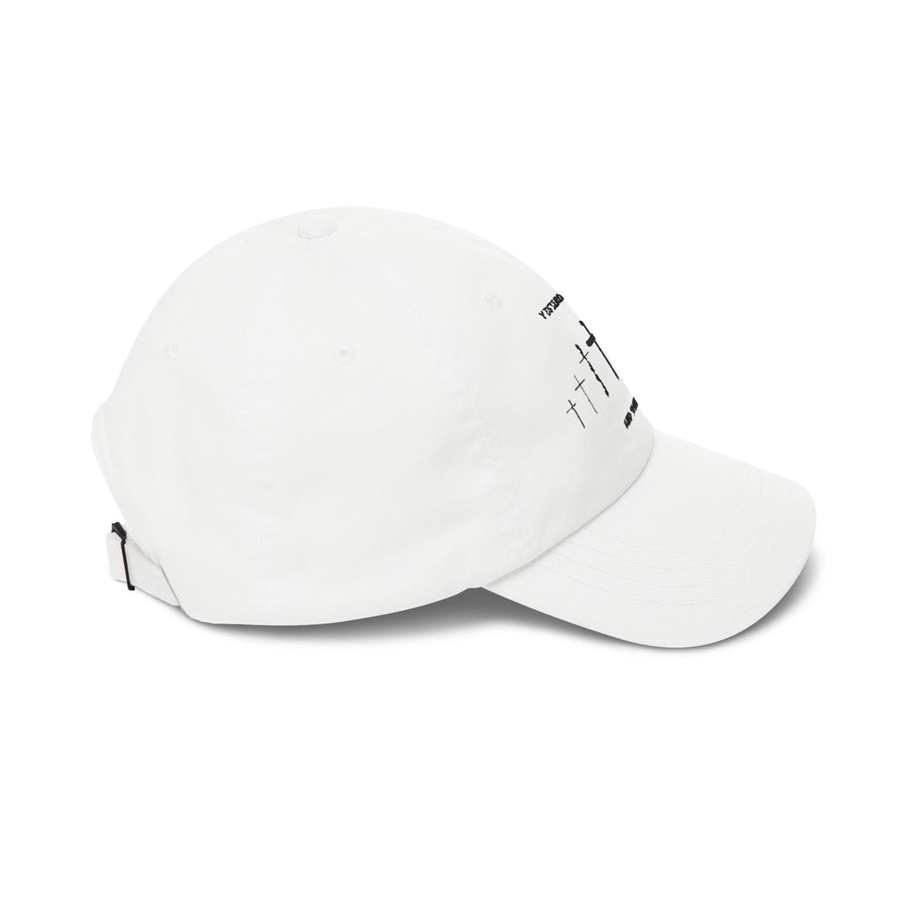Christian Cross Dad Cap – “Yesterday, Today and Forever” Embroidered Baseball Hat