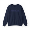 Psalm 23 Embroidered Navy on Navy Crewneck Sweatshirt