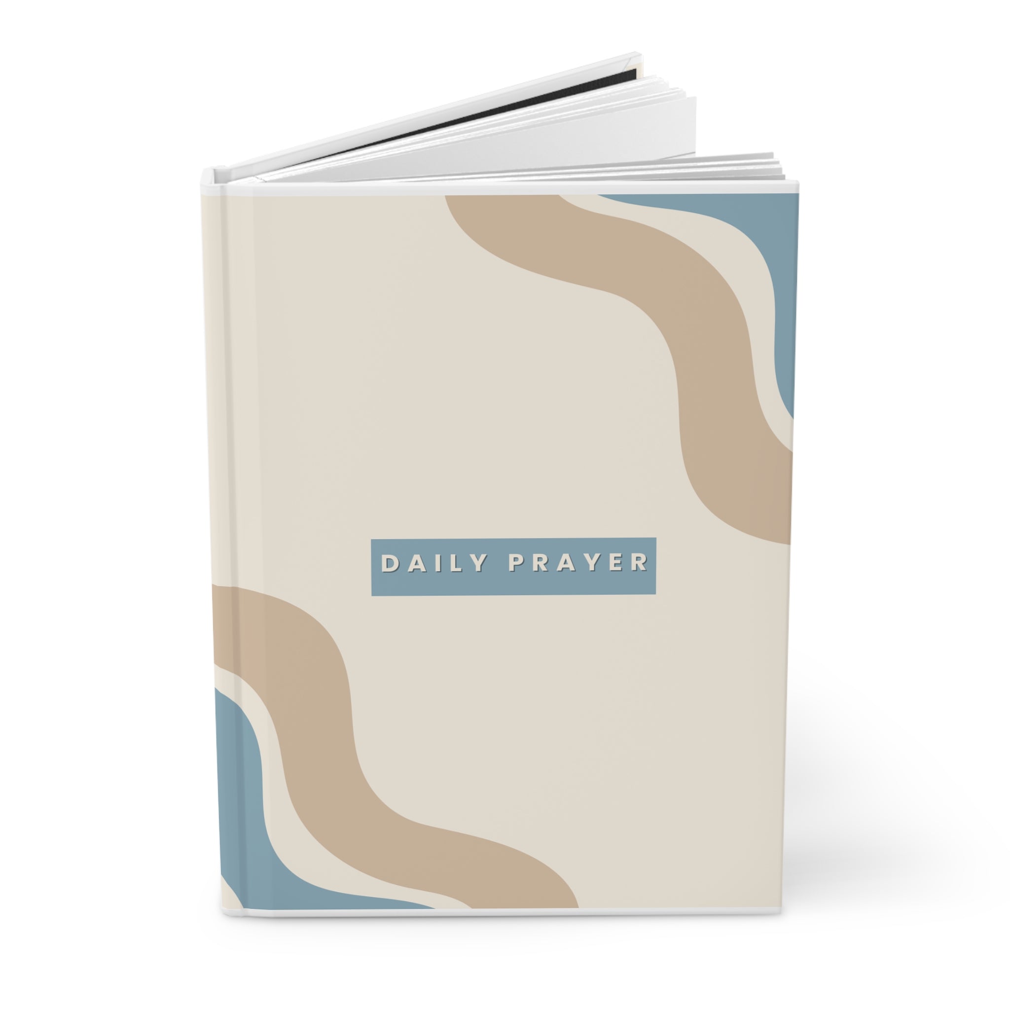 Daily Prayer Hardcover Journal — Minimalist Christian Devotional Notebook