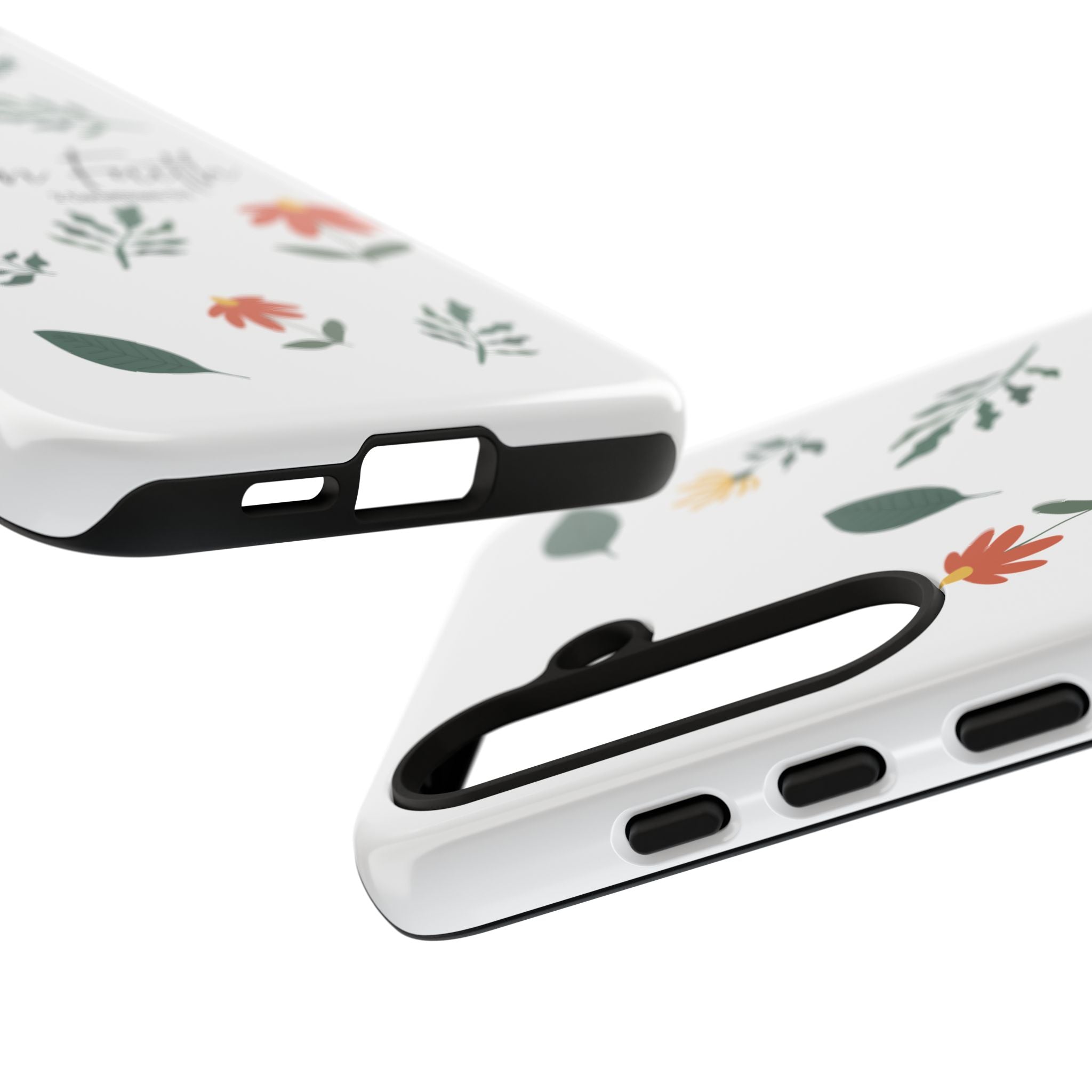 Walk in Faith Floral Phone Case — 2 Corinthians 5:7 Christian iPhone Case