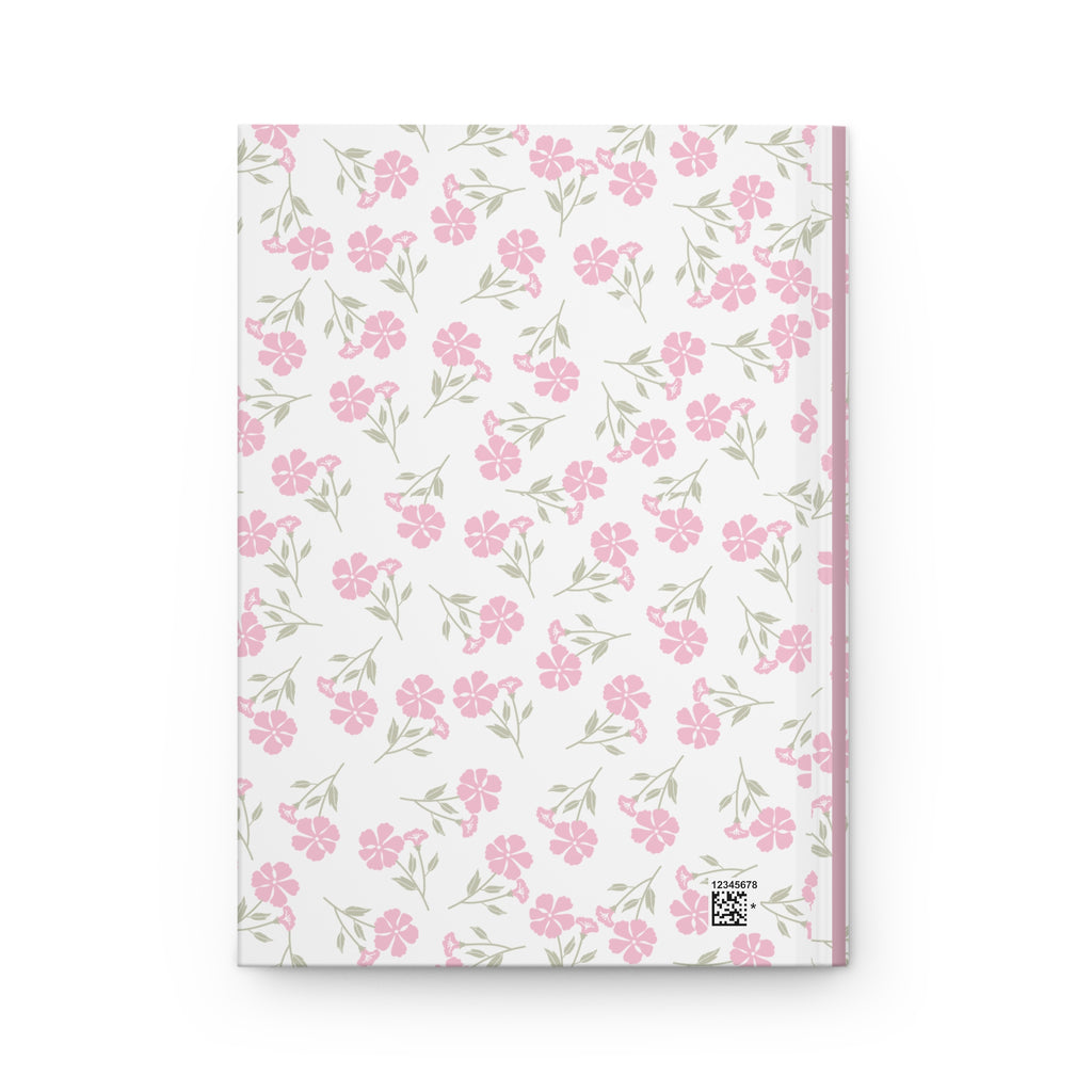 Prayer Journal Hardcover — Floral Pink Matte Notebook for Devotional Reflection & Gratitude
