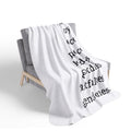 ‘Love Joy Peace Patience Kindness Goodness Faithfulness Gentleness’ Cozy Throw Sherpa Blanket