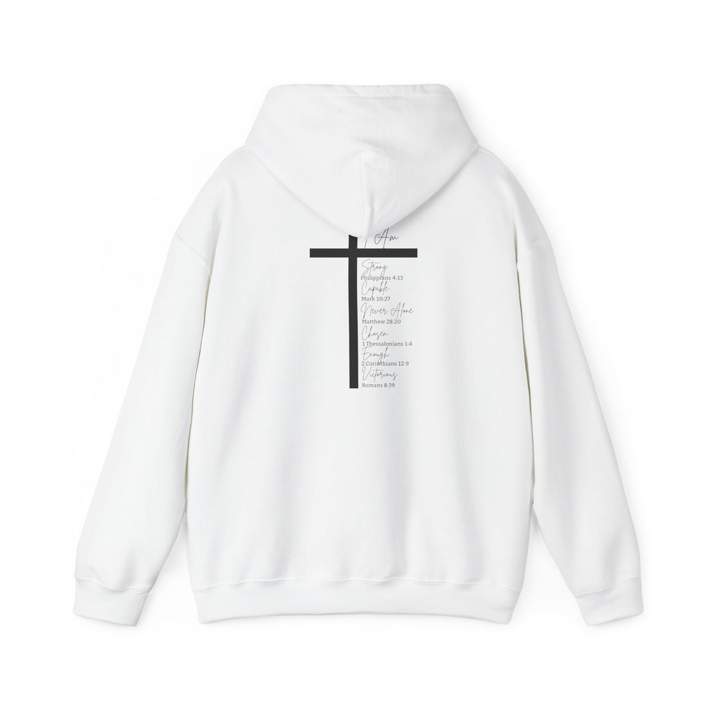 Cross with Prayer List Back Print Hoodie