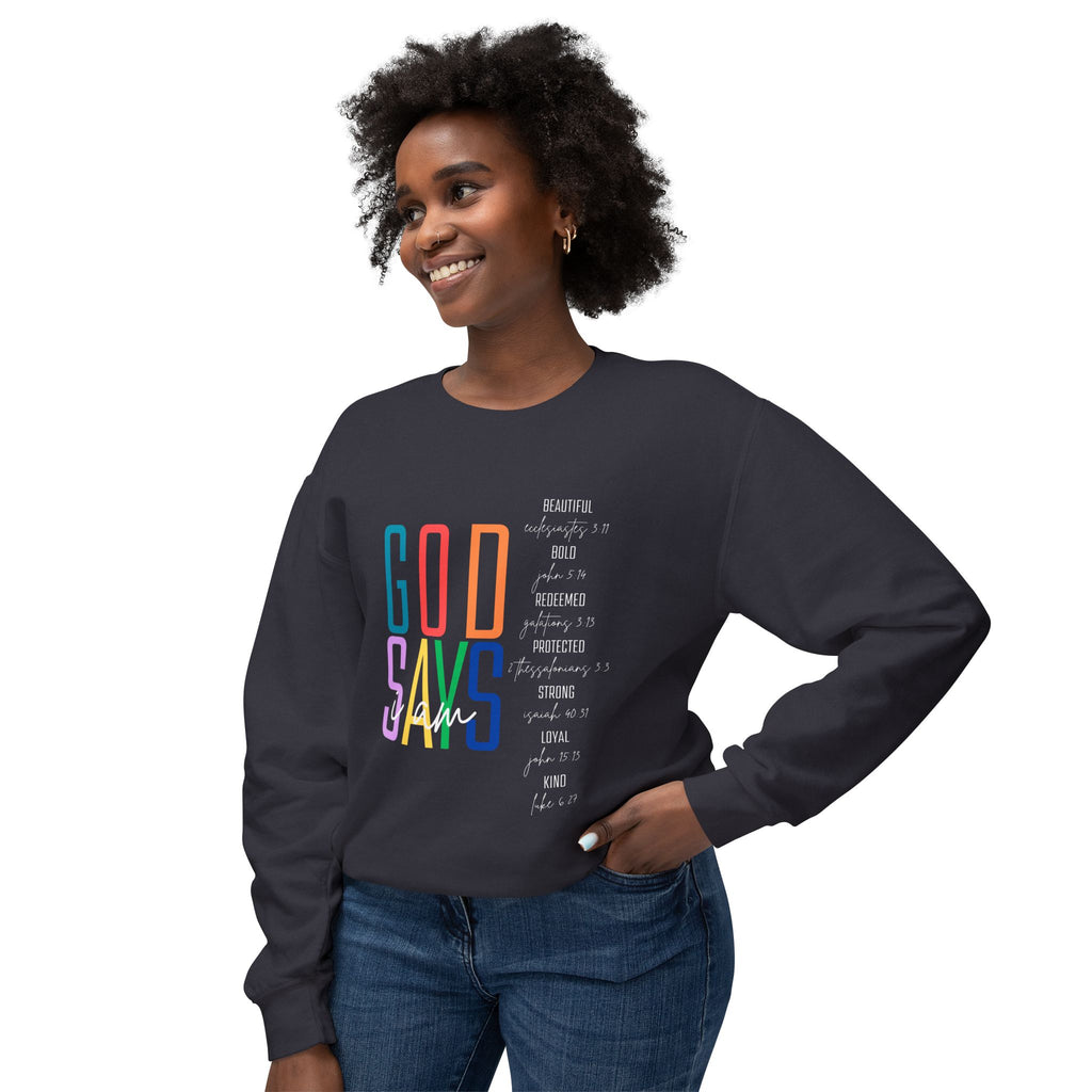 "God Says" Rainbow Crewneck Sweatshirt