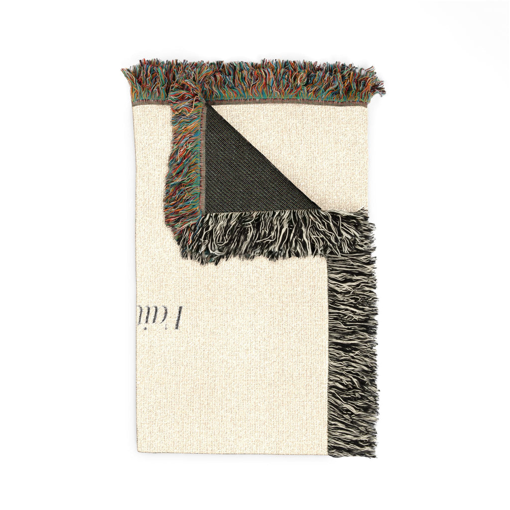 'Faith Hope Peace' Decorative Throw