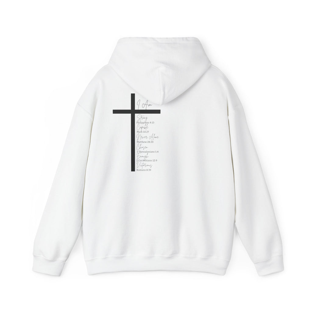 Cross with Prayer List Back Print Hoodie