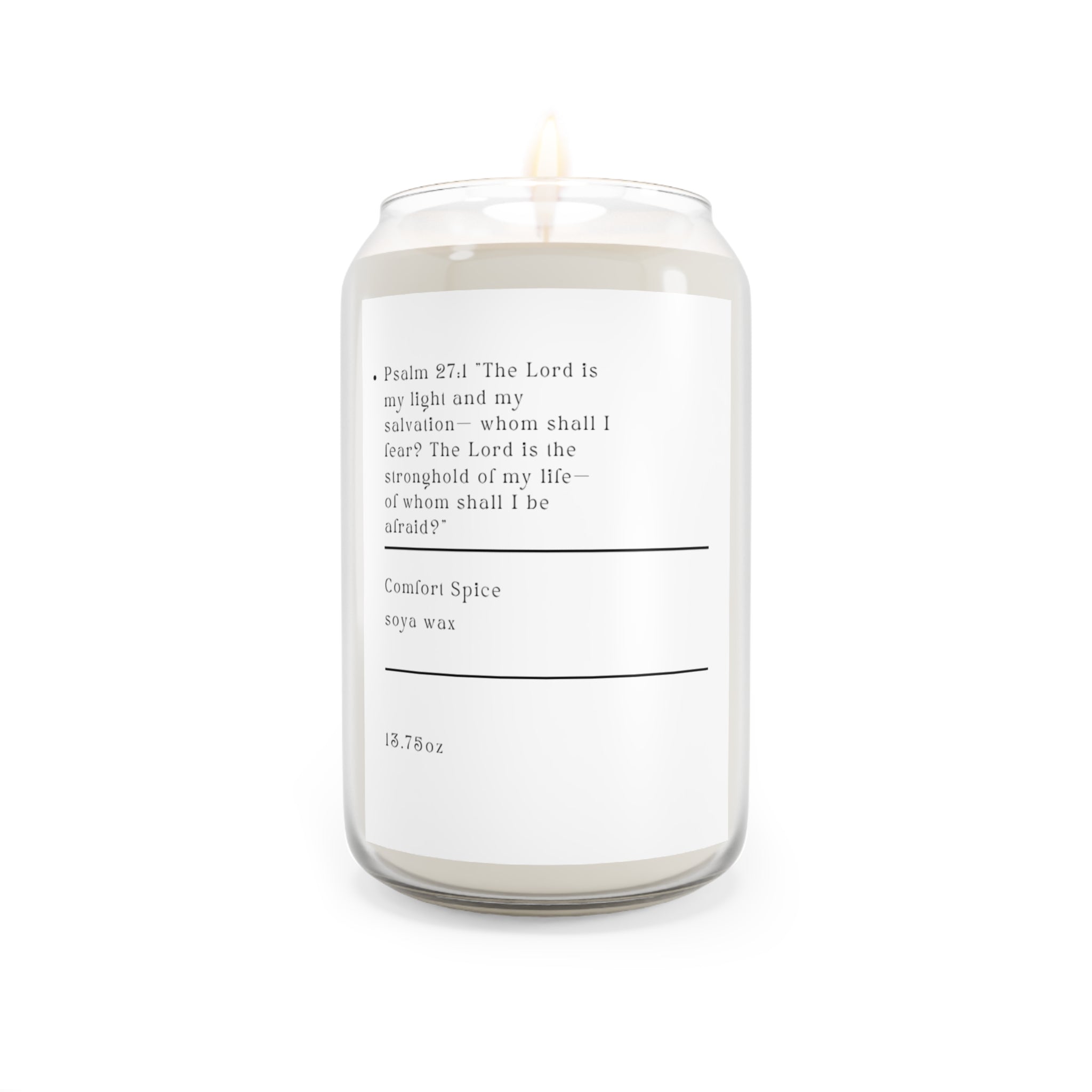 Psalm 27:1 Comfort Spice Soy Candle (13.75 oz)