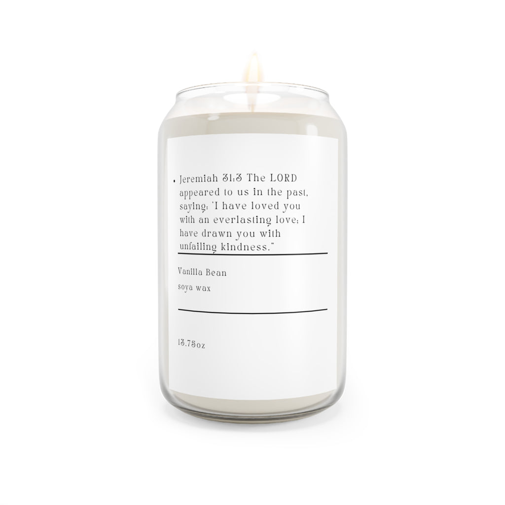 Jeremiah 31:3 Vanilla Bean Soy Candle 13.75 oz